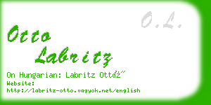 otto labritz business card